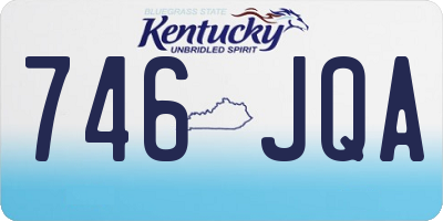 KY license plate 746JQA