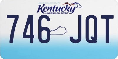 KY license plate 746JQT