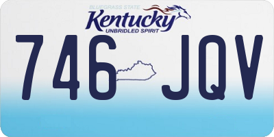 KY license plate 746JQV