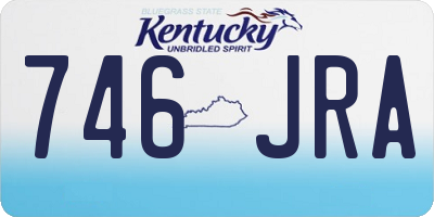 KY license plate 746JRA