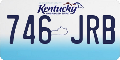 KY license plate 746JRB
