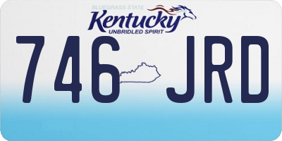 KY license plate 746JRD