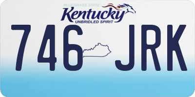 KY license plate 746JRK