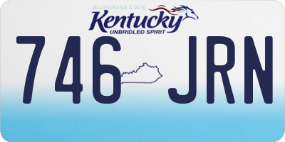 KY license plate 746JRN