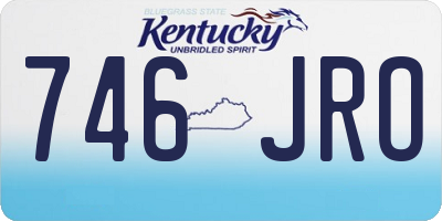KY license plate 746JRO