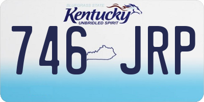 KY license plate 746JRP