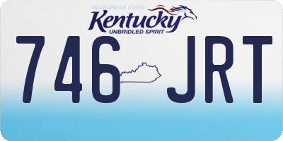 KY license plate 746JRT