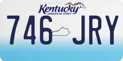 KY license plate 746JRY