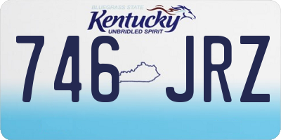 KY license plate 746JRZ