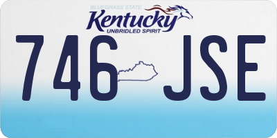 KY license plate 746JSE