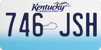 KY license plate 746JSH