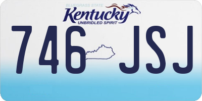 KY license plate 746JSJ