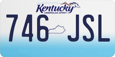 KY license plate 746JSL