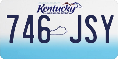 KY license plate 746JSY