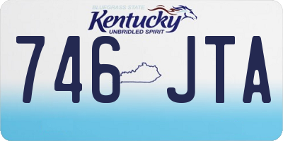 KY license plate 746JTA