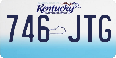 KY license plate 746JTG