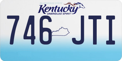 KY license plate 746JTI