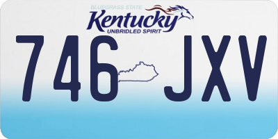 KY license plate 746JXV