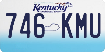 KY license plate 746KMU