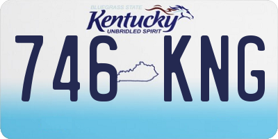 KY license plate 746KNG