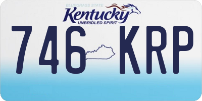 KY license plate 746KRP