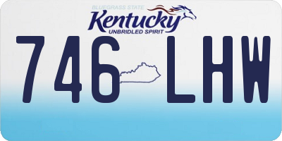 KY license plate 746LHW