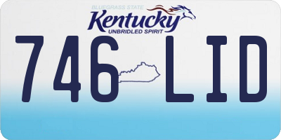 KY license plate 746LID