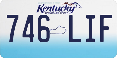 KY license plate 746LIF