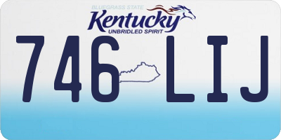 KY license plate 746LIJ