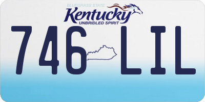 KY license plate 746LIL