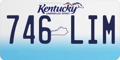 KY license plate 746LIM