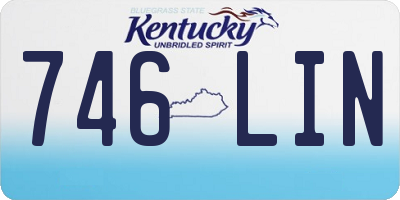 KY license plate 746LIN
