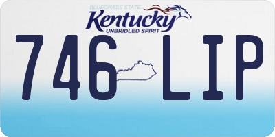 KY license plate 746LIP