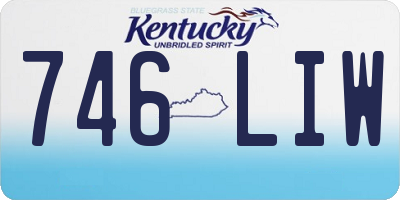 KY license plate 746LIW