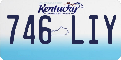 KY license plate 746LIY