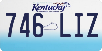 KY license plate 746LIZ