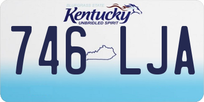 KY license plate 746LJA