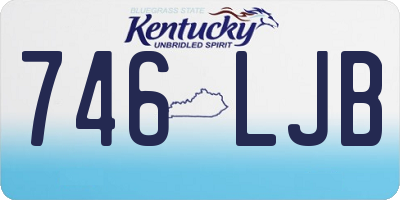 KY license plate 746LJB