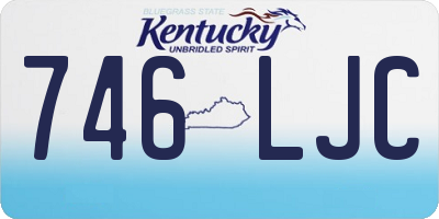 KY license plate 746LJC