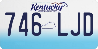 KY license plate 746LJD