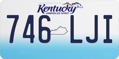 KY license plate 746LJI