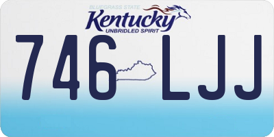 KY license plate 746LJJ