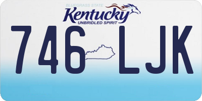 KY license plate 746LJK