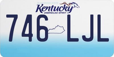 KY license plate 746LJL