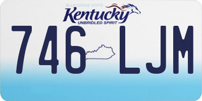 KY license plate 746LJM