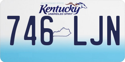 KY license plate 746LJN
