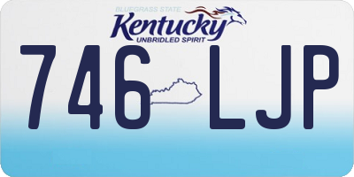 KY license plate 746LJP