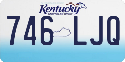 KY license plate 746LJQ