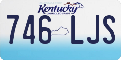 KY license plate 746LJS