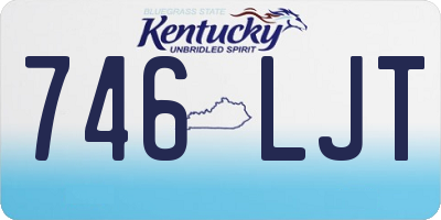 KY license plate 746LJT